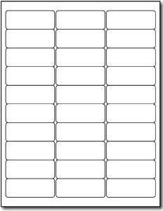 Avery 5160 5260 Compatible Shipping Labels (Inkjet/Laser) 30 Up Avery 5160 5260 Compatible Shipping Labels (Inkjet/Laser) 30 Up