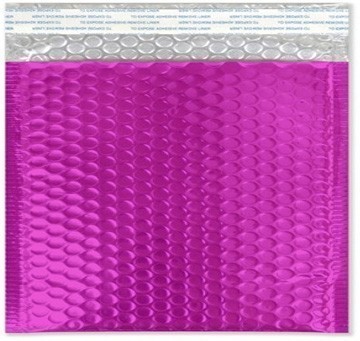  (11x9 inner) Metallic Magenta Bubble Mailer with Self Seal (SIDE OPENER)