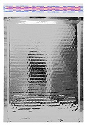 Size #000 (4.25"x7" Interior) Glamour Silver Bubble Mailers with Peel-N-Seal Size #000 (4.25"x7" Interior) Glamour Silver Bubble Mailers with Peel-N-Seal