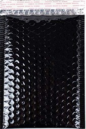 Size #2 (8.5"x11" Interior) Metallic Glossy Black Bubble Mailer (Heavy Style) with Peel-N-Seal Size #2 (8.5"x11" Interior) Metallic Glossy Black Bubble Mailer (Heavy Style) with Peel-N-Seal