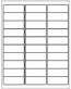 Avery 5160 5260 Compatible Shipping Labels (Inkjet/Laser) 30 Up