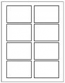 Avery 6873 Compatible Shipping Labels (Inkjet or Laser) 8 UP