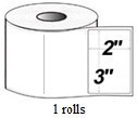 Zebra 3"x2" Direct Thermal Labels