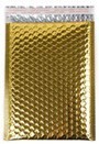 Size #0 (6.5"x9" Interior) Metallic Gold Bubble Mailer (Heavy Style) with Peel-N-Seal