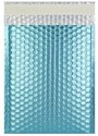 Size #1 (7.25"x11" inner) Metallic AQUA ICE Bubble Mailer (Heavy Style)