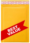 Size #000 (4"x7" Interior) Kraft Bubble Mailer with Peel-N-Seal