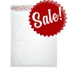 Size #0 (6.5"x9" Interior) Kraft White Bubble Mailers with Peel-N-Seal