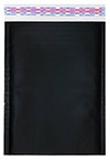 Size #1 (7.25"x11" Interior) Glamour Metallic Matte Black Bubble Mailers with Peel-N-Seal