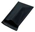 Size #1 (6"x9" Interior) Black Poly Mailer Bag (No bubble lining)