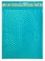 Size #00 (5"x9" Interior) Teal POLY Bubble Mailers with Peel-N-Seal