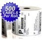Zebra 4"x6" Direct Thermal Shipping Labels (500 per roll)