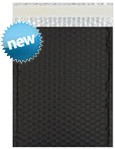 Size #2 (8.5"x11" Interior) Metallic Matt Black Bubble Mailer (Heavy Style) with Peel-N-Seal  