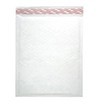 Size #00 (5"x9" Interior) Kraft White Bubble Mailers with Peel-N-Seal